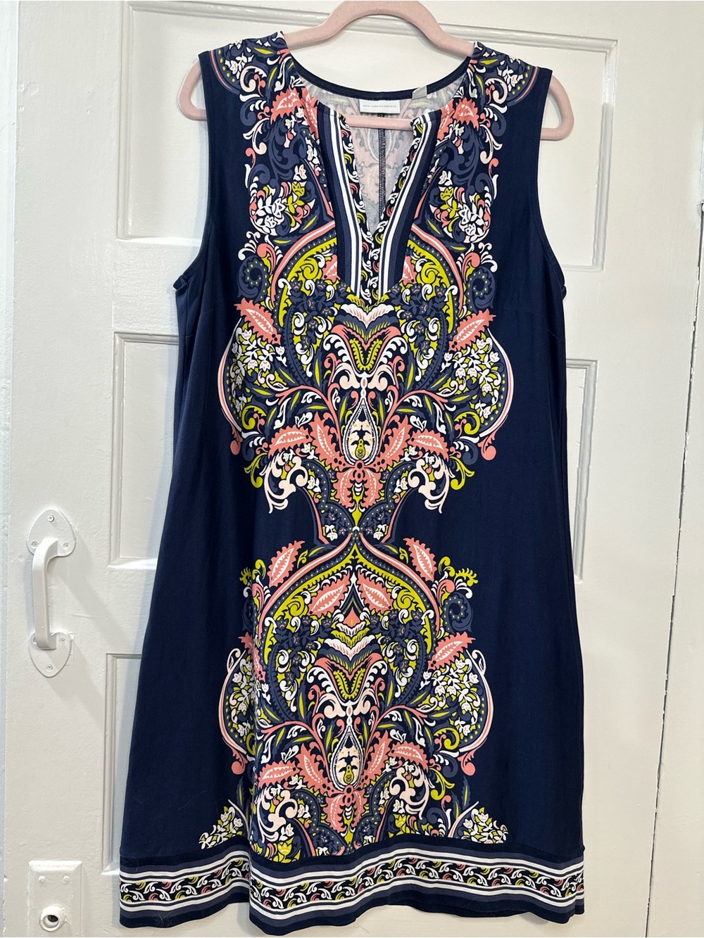 New York & Company Women’s Blur Paisley Sheath Dress XL